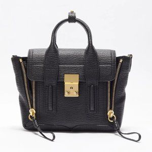 3.1 Phillip Lim Black Leather Mini Pashli Satchel